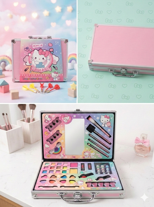 Hello Kitty Briefcase Makeup All-in-One Kit for Kids – Premium Quality