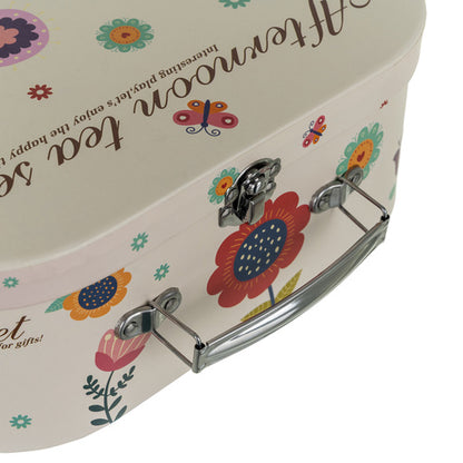 42-Piece Afternoon Tea Party Set – Durable Plastic Toy Set with Portable Case