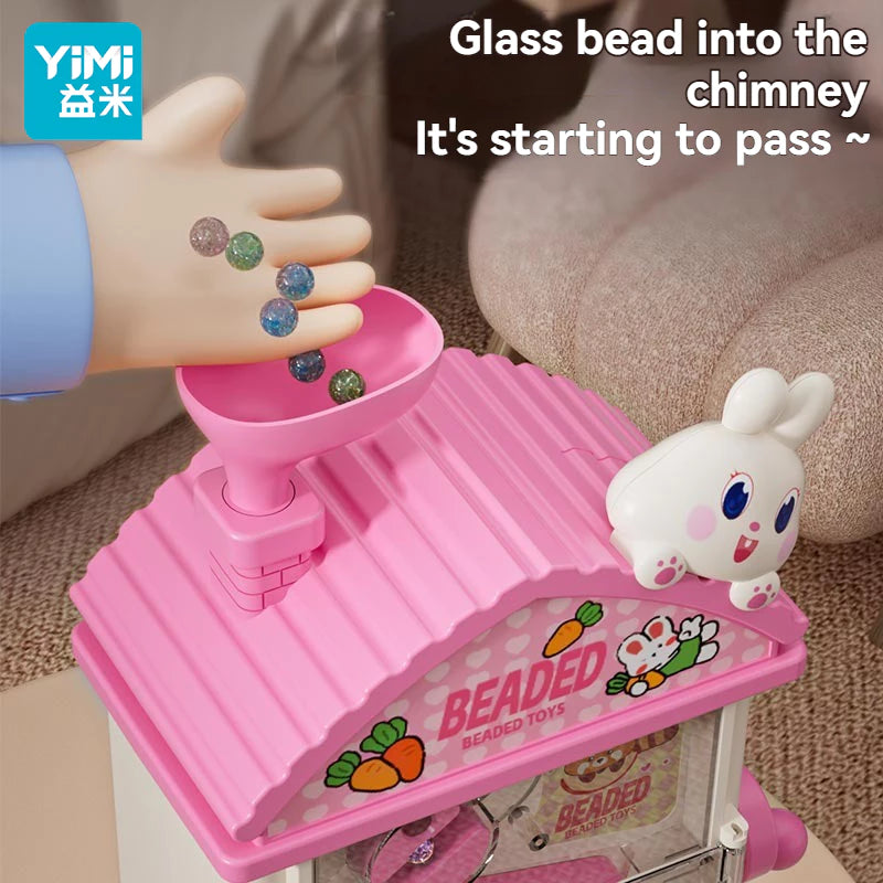 Cute Bunny House Automatic Bead Making Machine for Kids