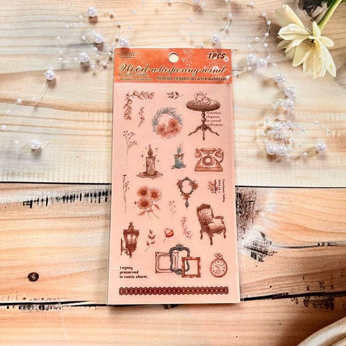 Wood Whispering Journaling 20 Stickers Pack