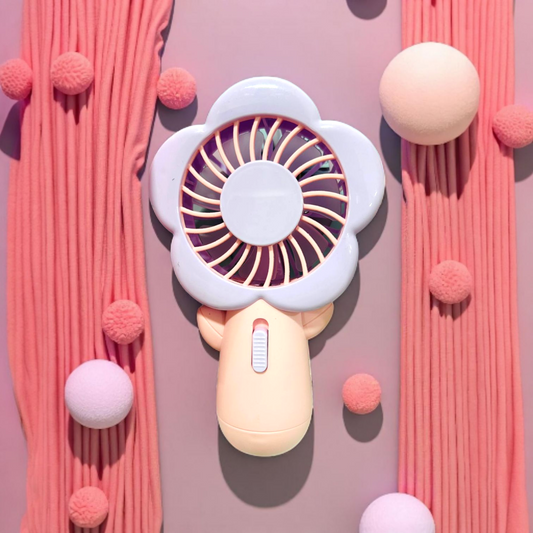 Flower Chargeable Mini Hand Fan
