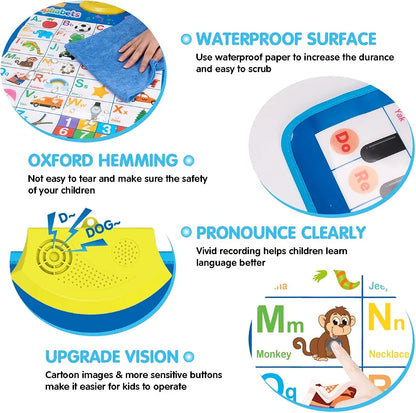 Interactive Learning Wall Chart | Battery Operated 16 inches long