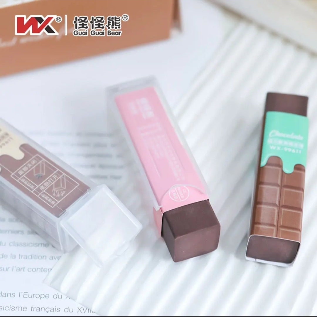 Chocolate Magnetic Eraser With Eraser Holder