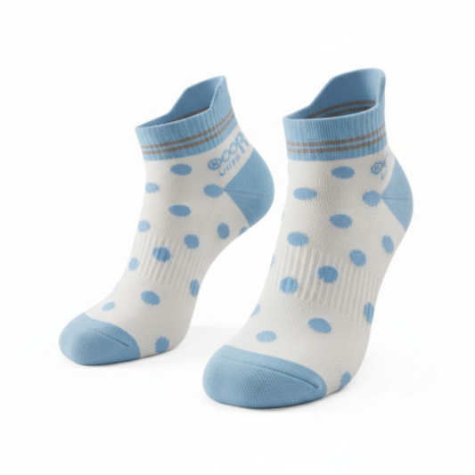 White & Blue Ankle Socks for Kids – Soft Comfortable Everyday Wear
