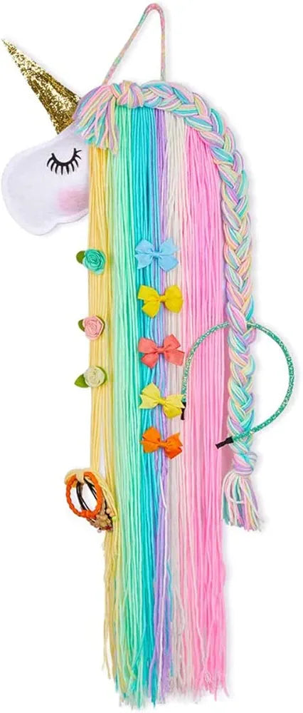 Unicorn & Mermaid Hair Accessory| Bow Organizer Hanger for Kids
