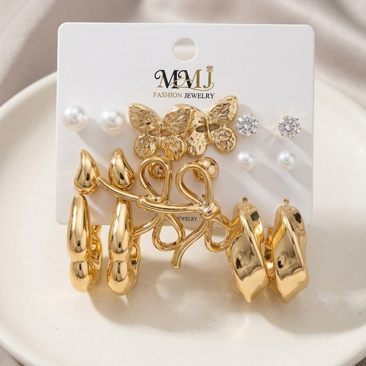 Pinteresty Earings Pack Of 9