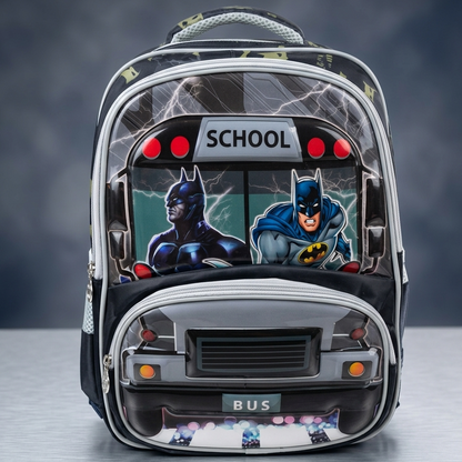 Batman School Bus Kids School Bag