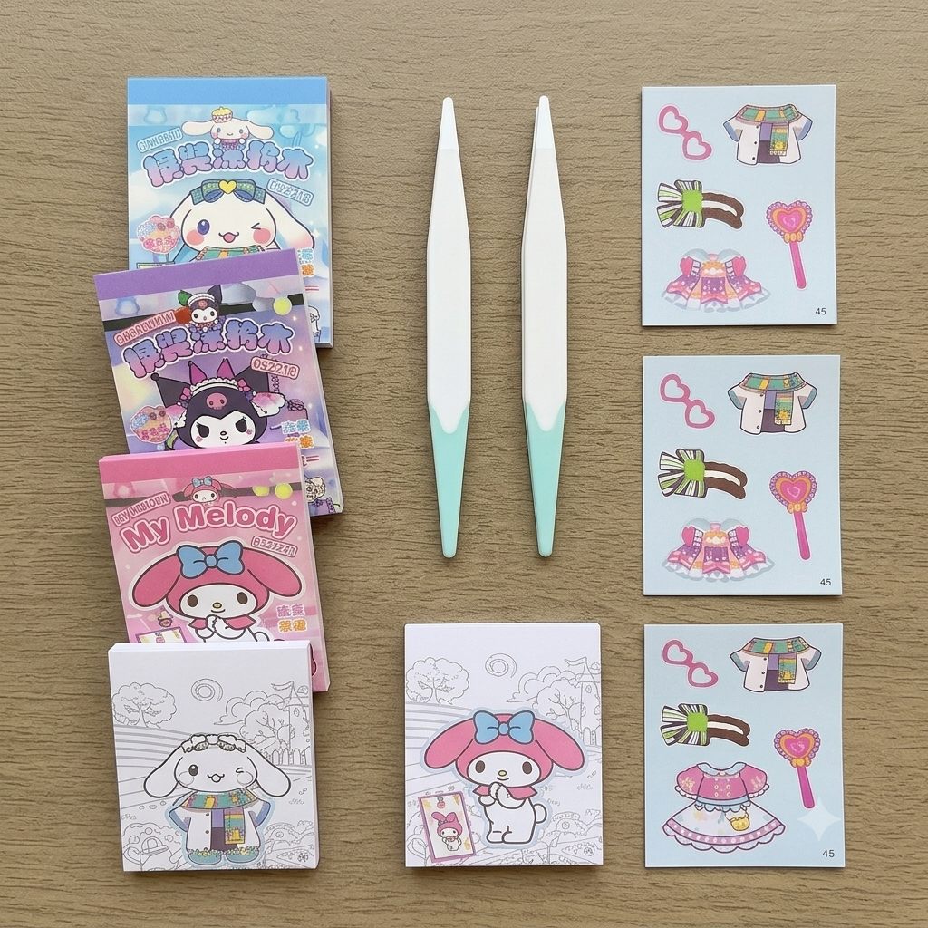 Sanrio Mini DIY Sticker Activity Book | Coloring Book