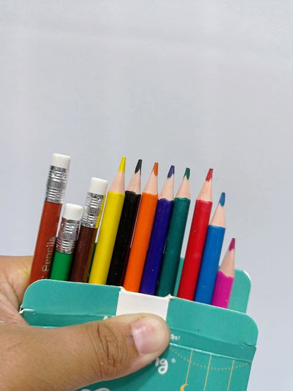 Yalong Muslim Color Pencils – 12 Shades with Erasers