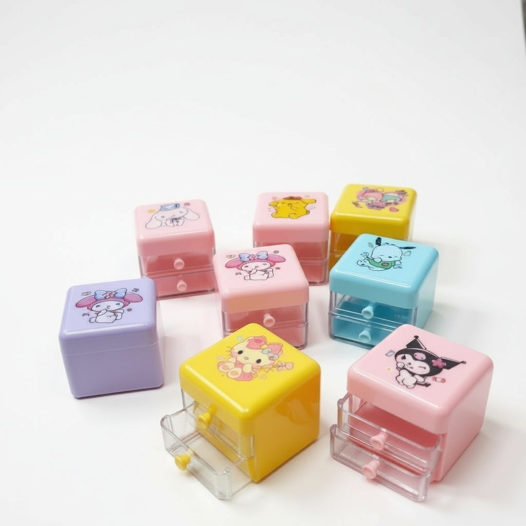 Sanrio Mini Multi Purpose Drawer Organiser Box