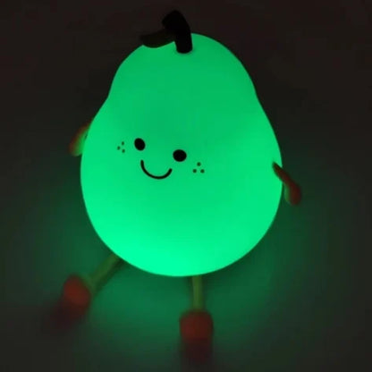 Chargable Silicon Pear Color Changing Night lamp