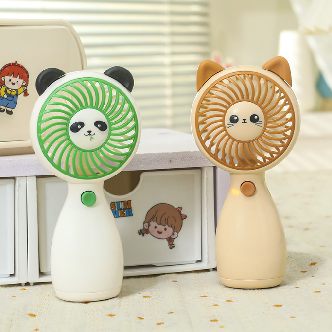 Cute Animal Mini Handheld Fan – 3 Air Modes