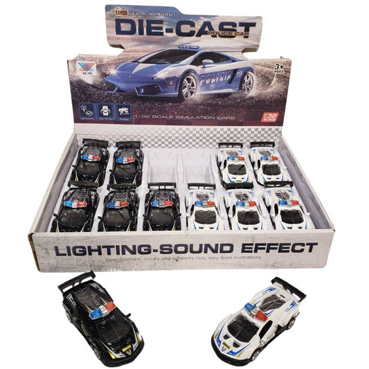 Die Cast Police Car With Lights And Sound
