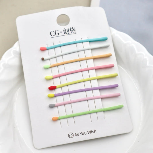 Pastel Pop Color Hairpins – Beaded Tip Handmade Bobby Pins
