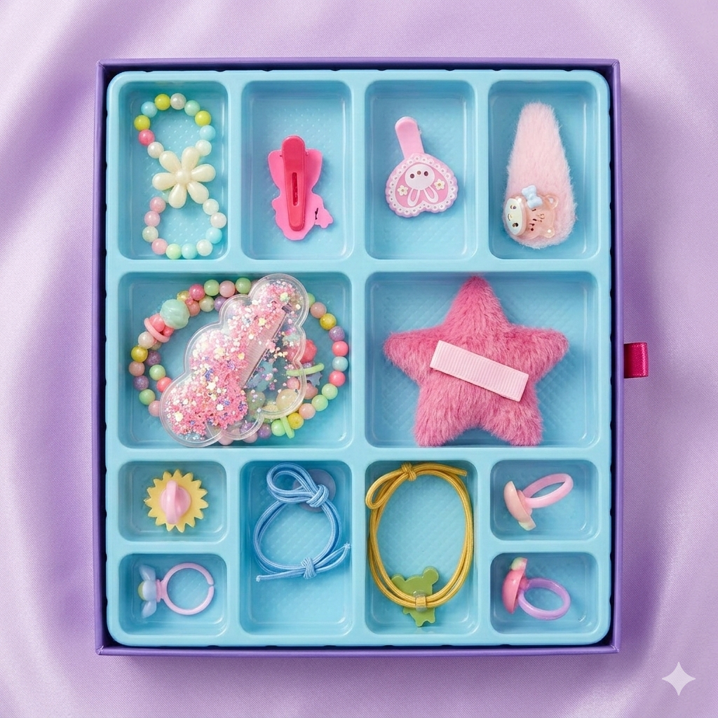Doll 2 Drawers Makeup Kit With Bag | Hair Accessories