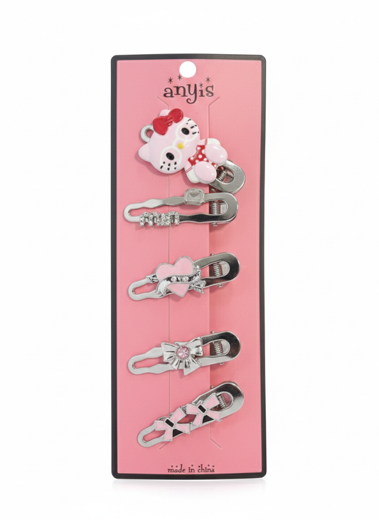 Hello Kitty Metal Hair Clips