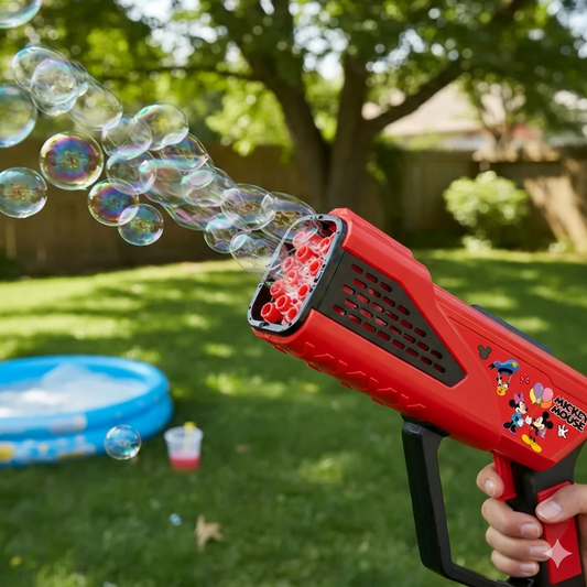 Mickey Mouse Big Bubble Gun With Solution