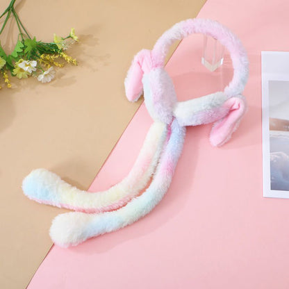 Moving Bunny Rabbit Ear Muffs Warmer – Viral Cute Winter Earmuff