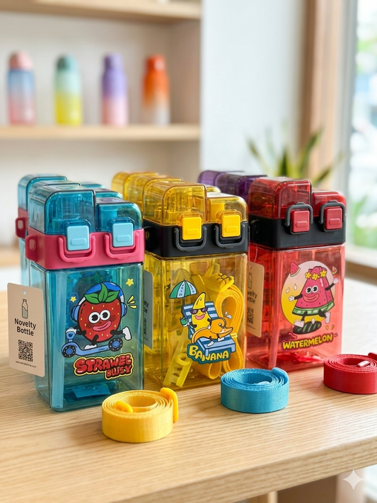 Vibrant Fruity Dual-Mouth Water Bottle