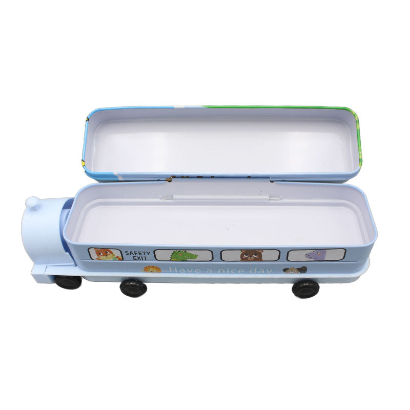 Train Pencil Box with Moveable Tyres