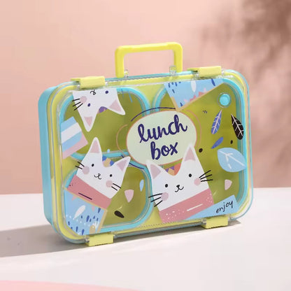 Briefcase Cat Bento Lunch Box