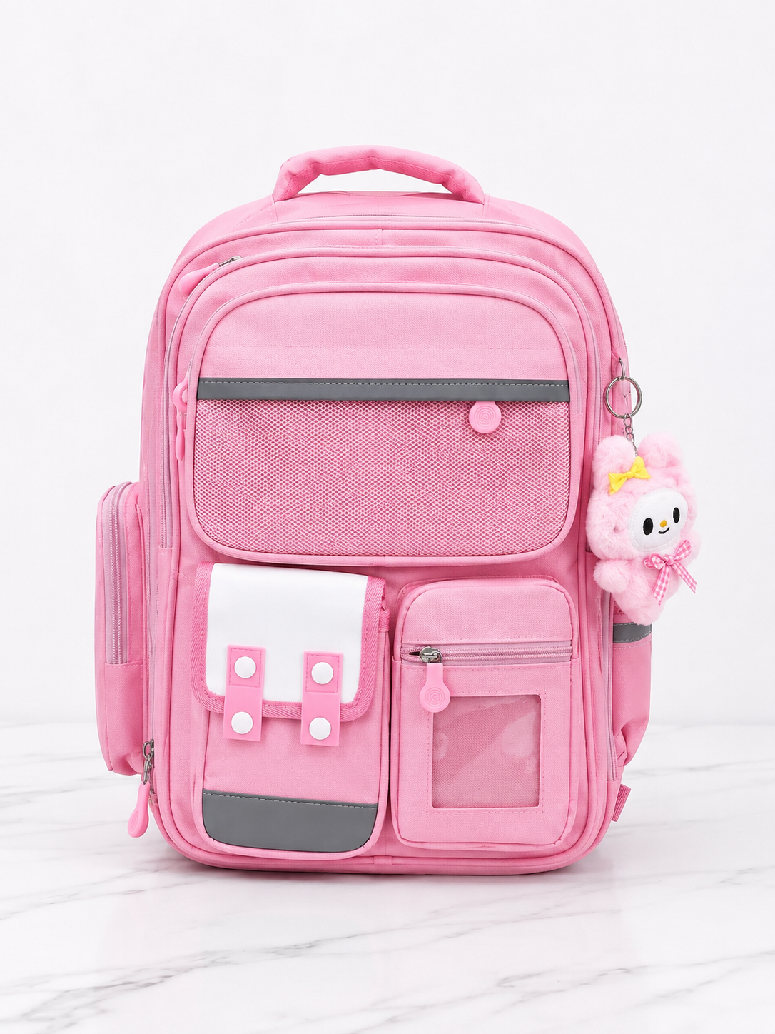 Kawaii School Bag With Hanging Stuff Toy