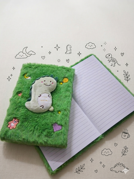 Kawaii Dinosaur Plush Note Book