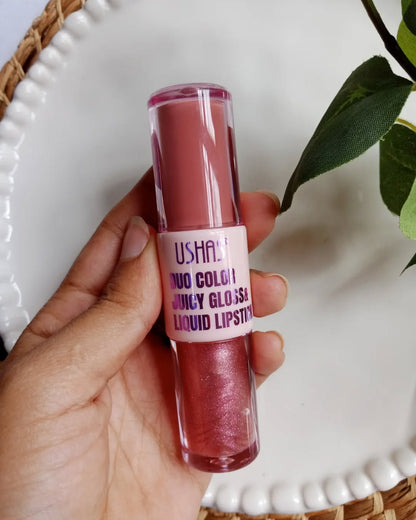 Ushaz Duo Color Juicy Gloss + Lipstick