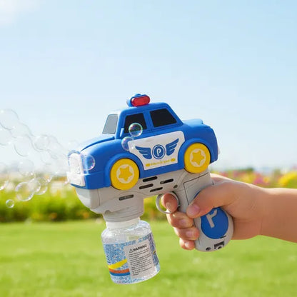 Police Car Bubble Gun With Solution
