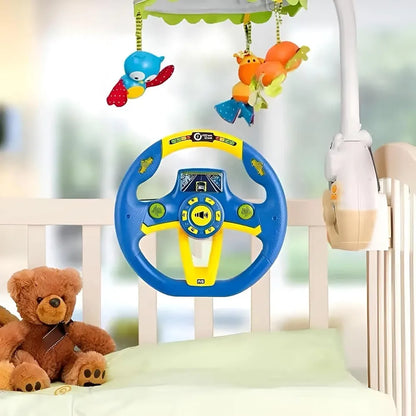 360• Rotate Suction Car Steering Wheel Toy With Music | Lights | Indicators