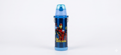 Iron Man Steel Water Bottle for Kids