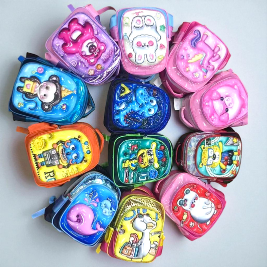 3D Cartoon Character Kids Backpacks – Cute & Colorful Designs