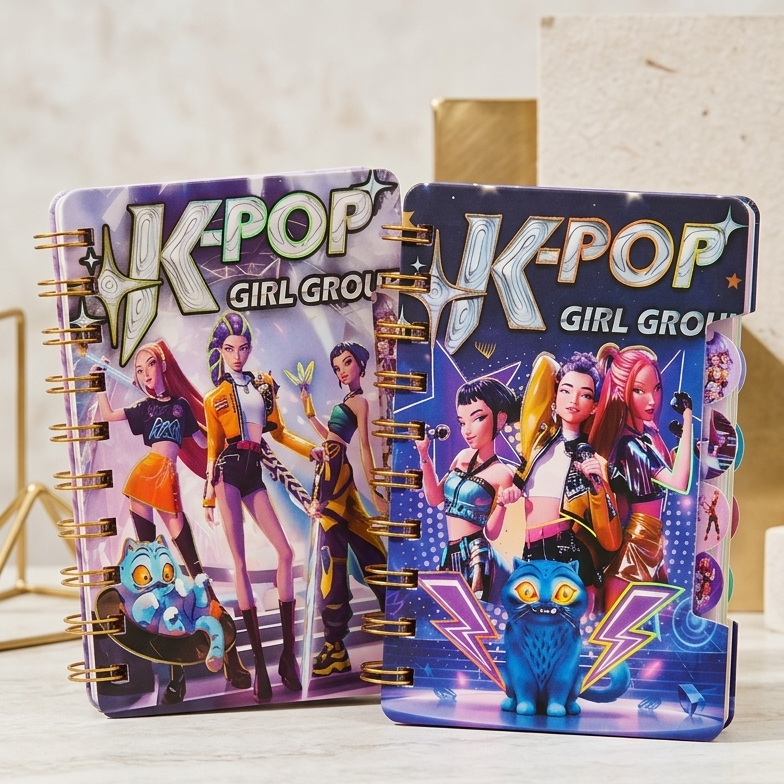 K-Pop Girl Group Mini Spiral Notebook