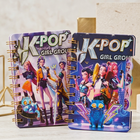 K-Pop Girl Group Mini Spiral Notebook