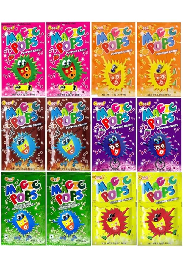 Magic Popping Candy Pack Of 4 – Cola, Lemon, Lychee & Strawberry