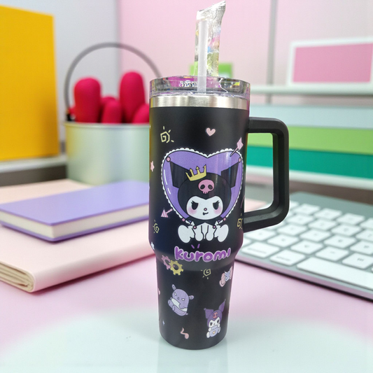 Kuromi Tumbler with Straw