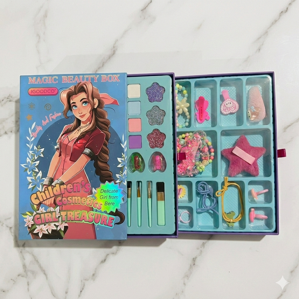 Doll 2 Drawers Makeup Kit With Bag | Hair Accessories