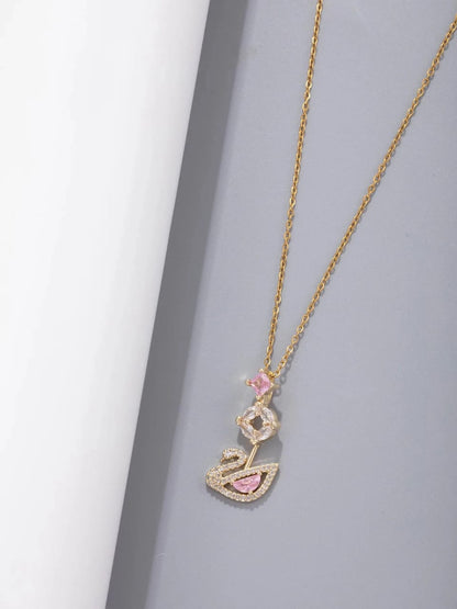 Swarovski Swan Stainless Steel Necklace