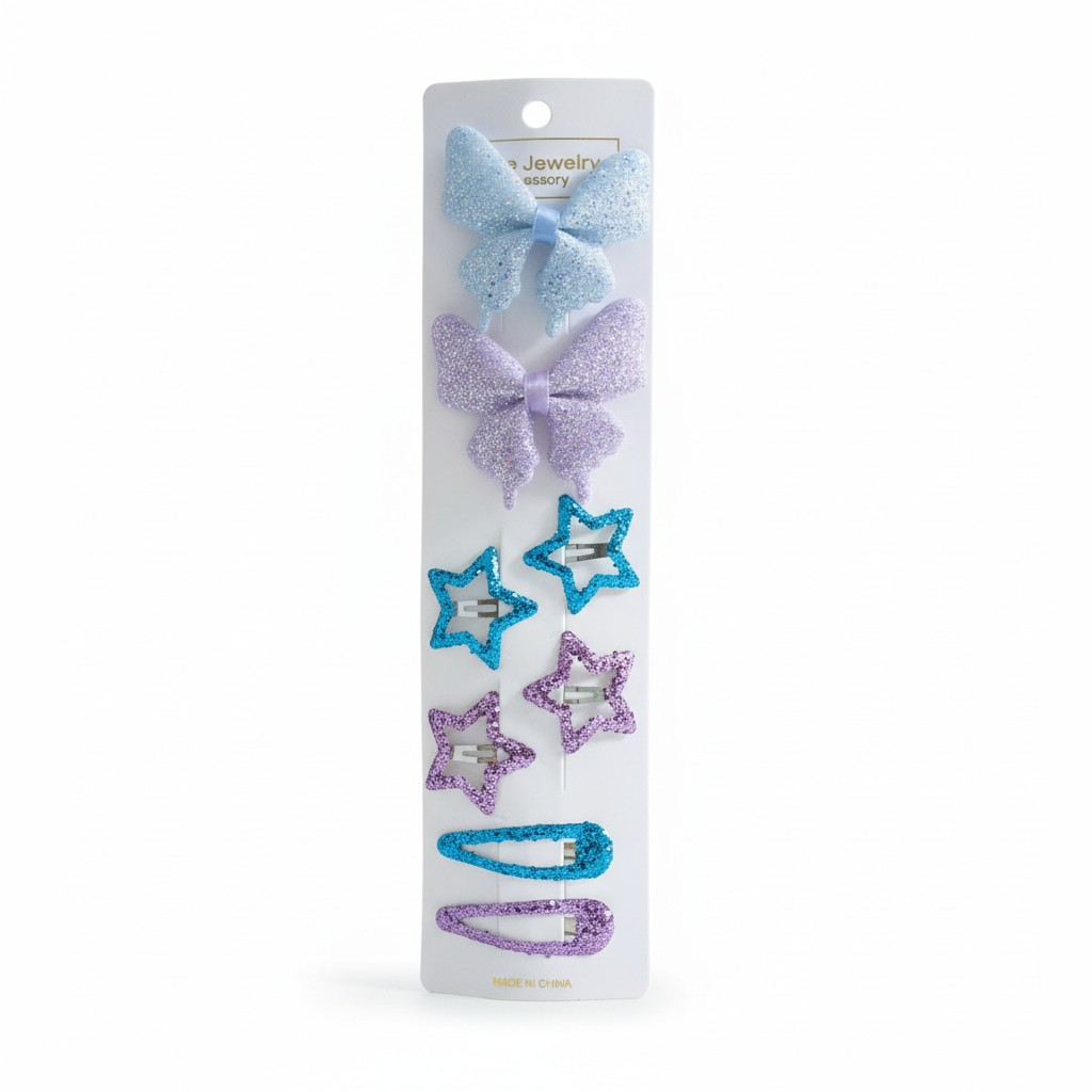 Bow Star Clips Set