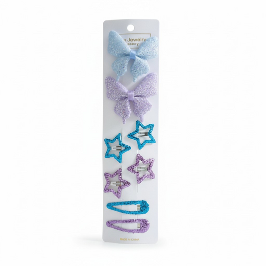 Bow Star Clips Set