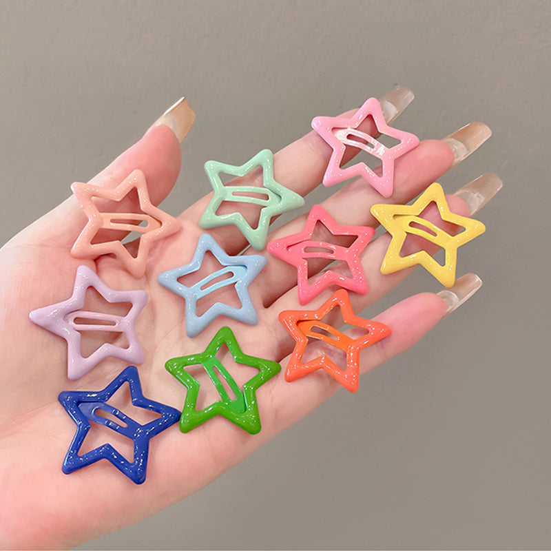 Pack Of 6 Candy Star Clips