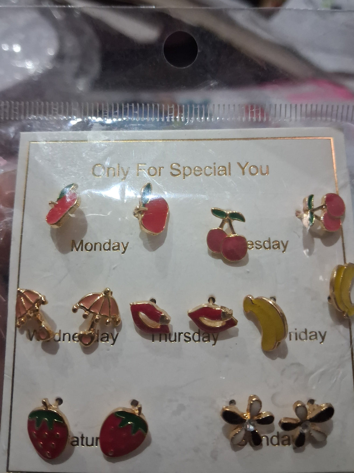 Cherry Studs Earings Set