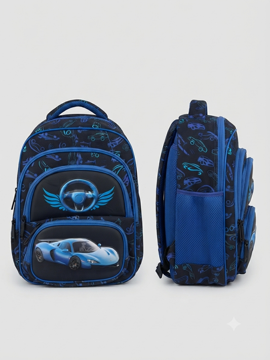 Kids Sports Car School Bag