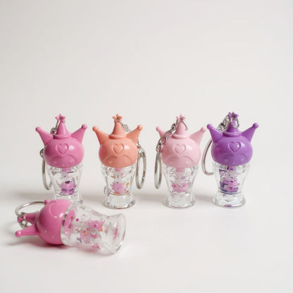 Kuromi Key Chain Magic Pink Lip Gloss