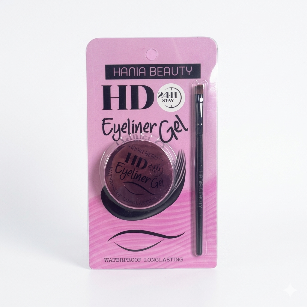 Hania Beauty HD Gel Eyeliner – 24H Ultra Black & Waterproof