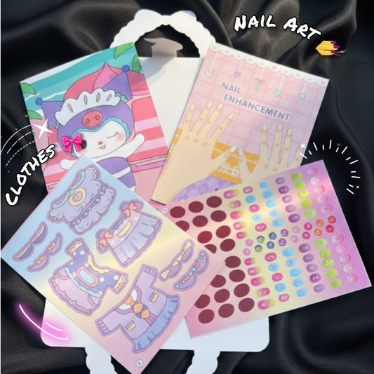 Kuromi Fashion & Nail Art Sticker Activity Book