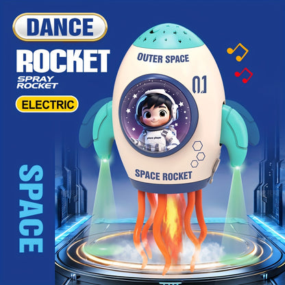 Electric Space Spaceship Jelly Dancing Toy