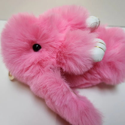 Furry Bunny Bag Hanging Keychain – Cute Plush