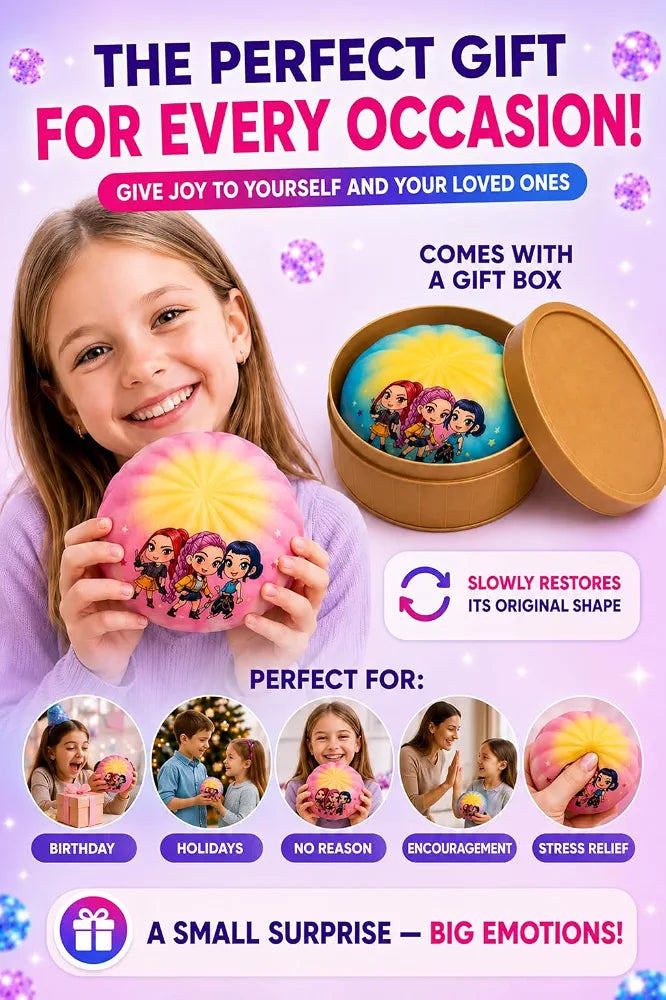 Viral Stress-Relieving Character Momo Dumpling Surprise Squishy Toy