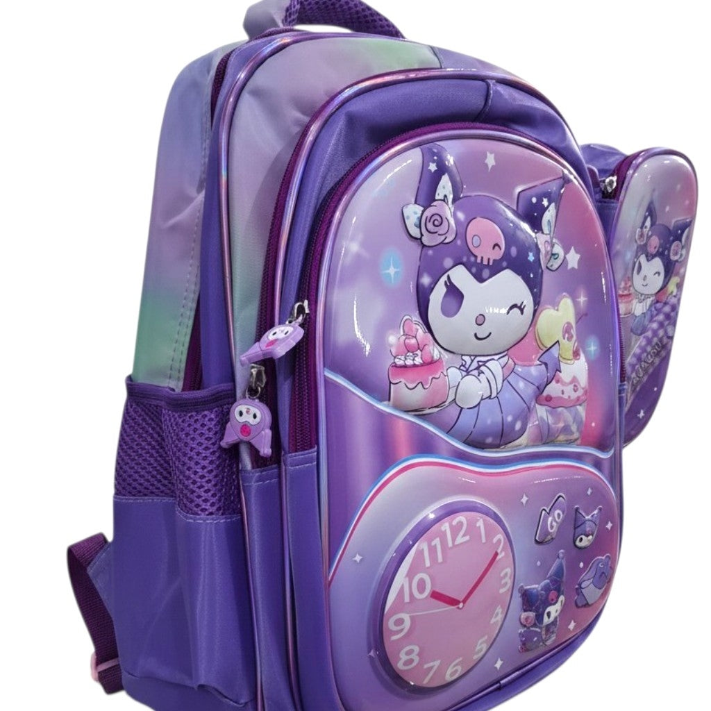 Kuromi 3-Piece School Bag Set for Girls